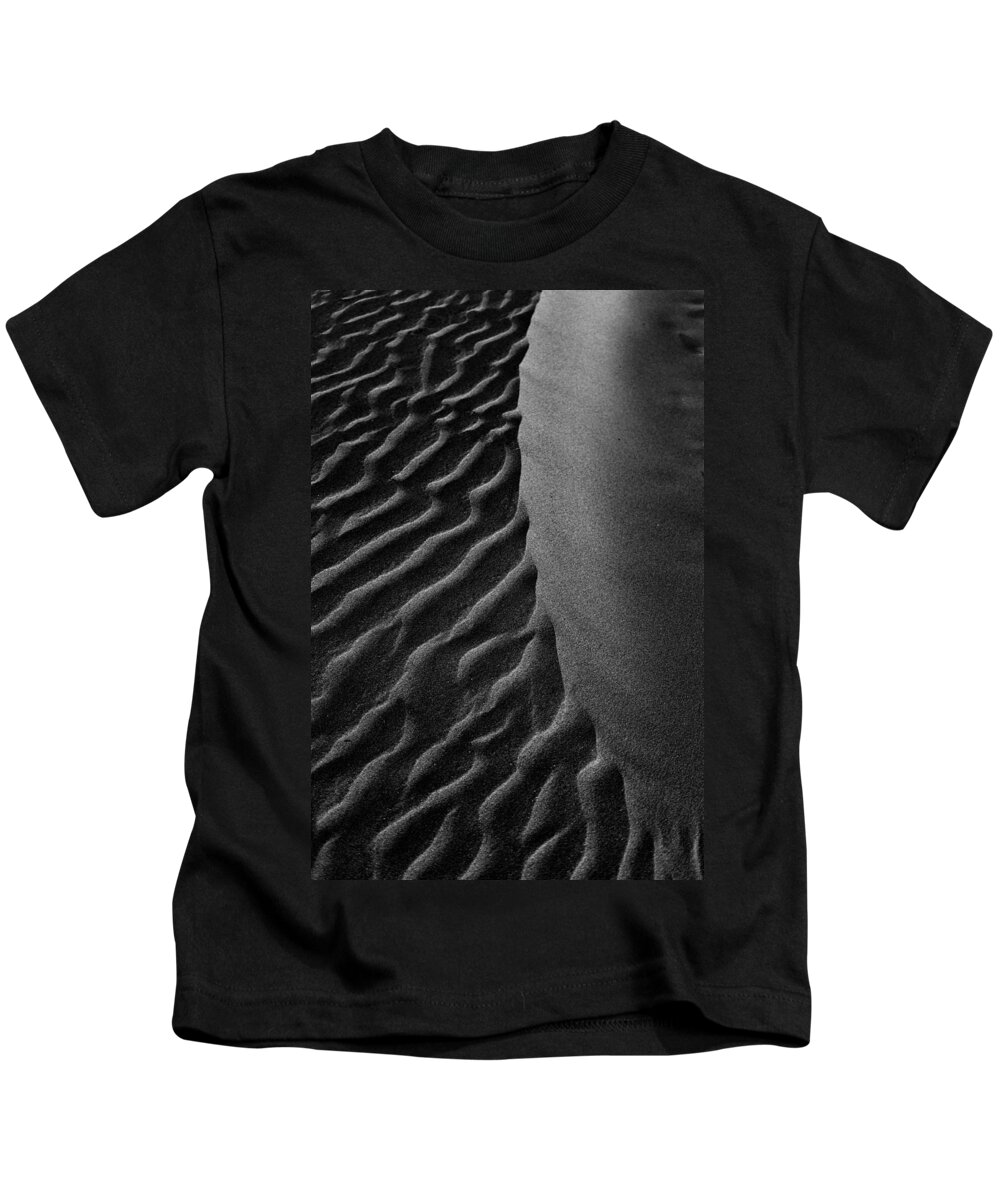 Benone Kids T-Shirt featuring the photograph Benone curves by Nigel R Bell