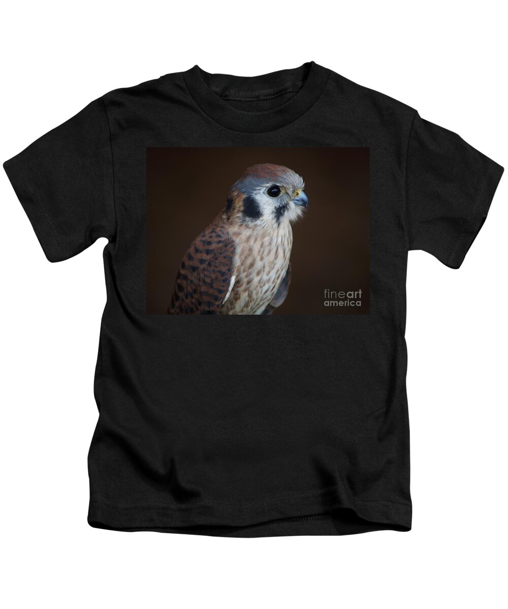 Bird Kids T-Shirt featuring the photograph Blue Beak by Robin Pedrero