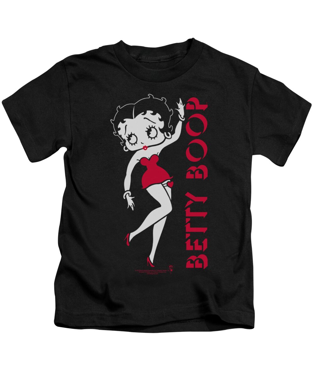 Betty Boop Kids T-Shirt featuring the digital art Boop - Classic by Brand A