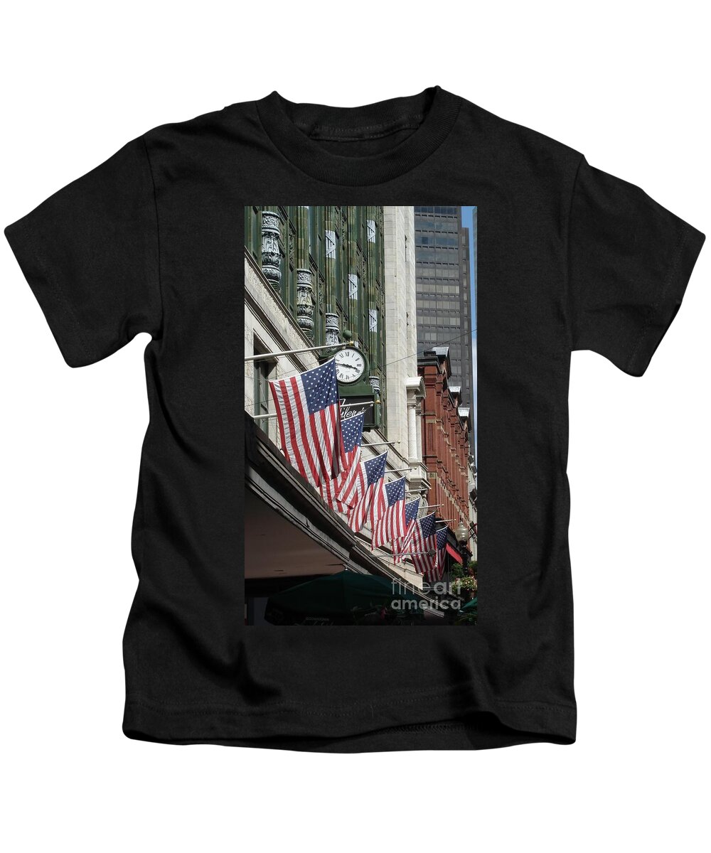 Boston Kids T-Shirt featuring the photograph Boston 4th of July by Kerri Mortenson