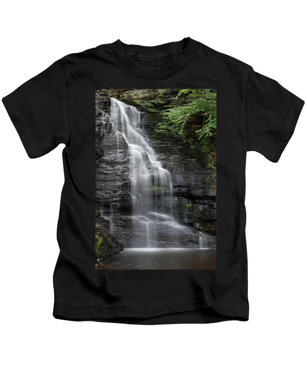 Waterfall Kids T-Shirt featuring the photograph Bridal Veil Falls by Jennifer Ancker