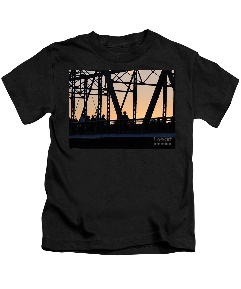 Bridge Kids T-Shirt featuring the photograph Bridge Scenes August - 2 by Christopher Plummer