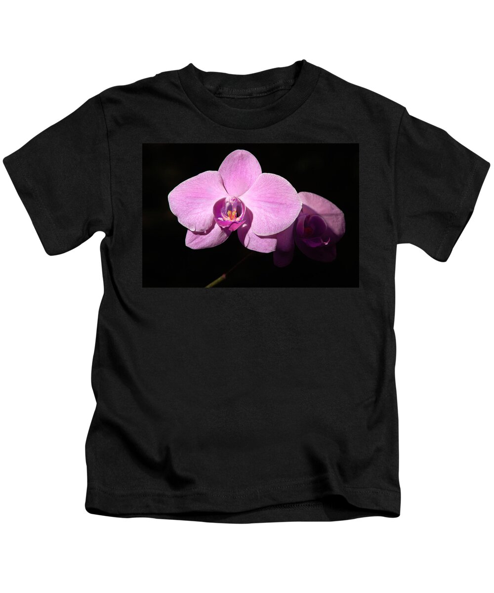 Penny Lisowski Kids T-Shirt featuring the photograph Bright Orchid by Penny Lisowski