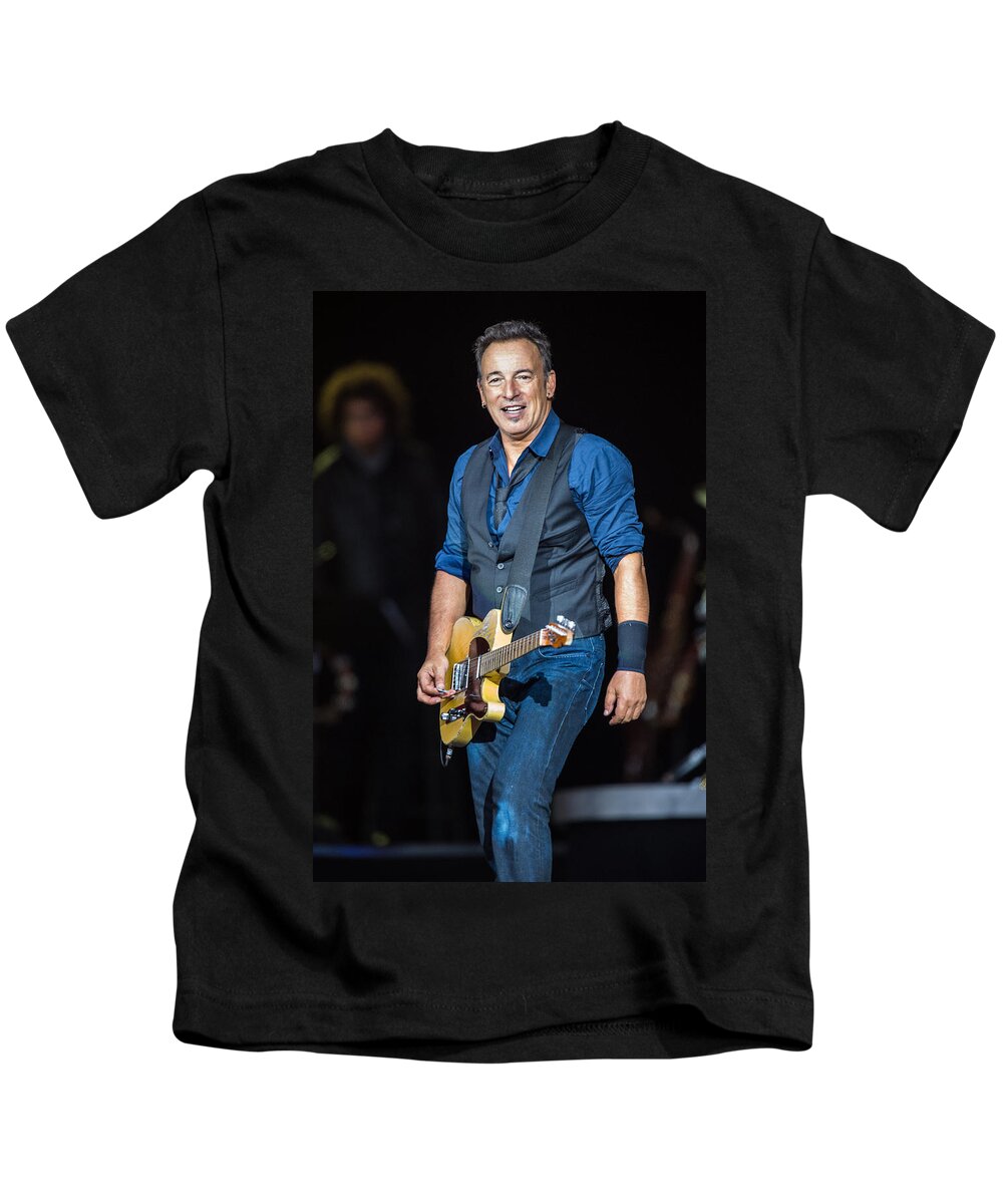 Bruce Springsteen Kids T-Shirt featuring the photograph Bruce Springsteen by Georgia Clare