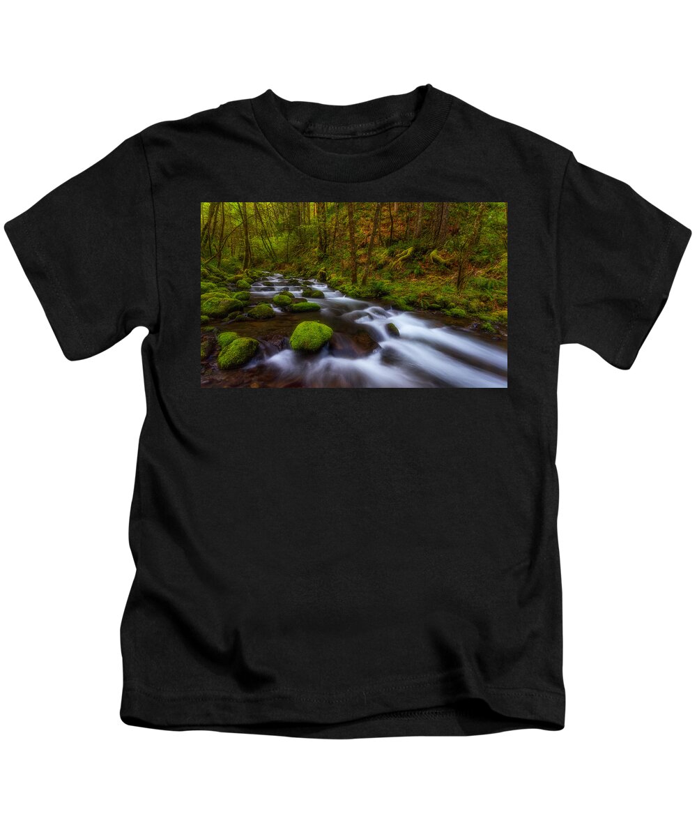 Lush Kids T-Shirt featuring the photograph Canopy of Green by Darren White