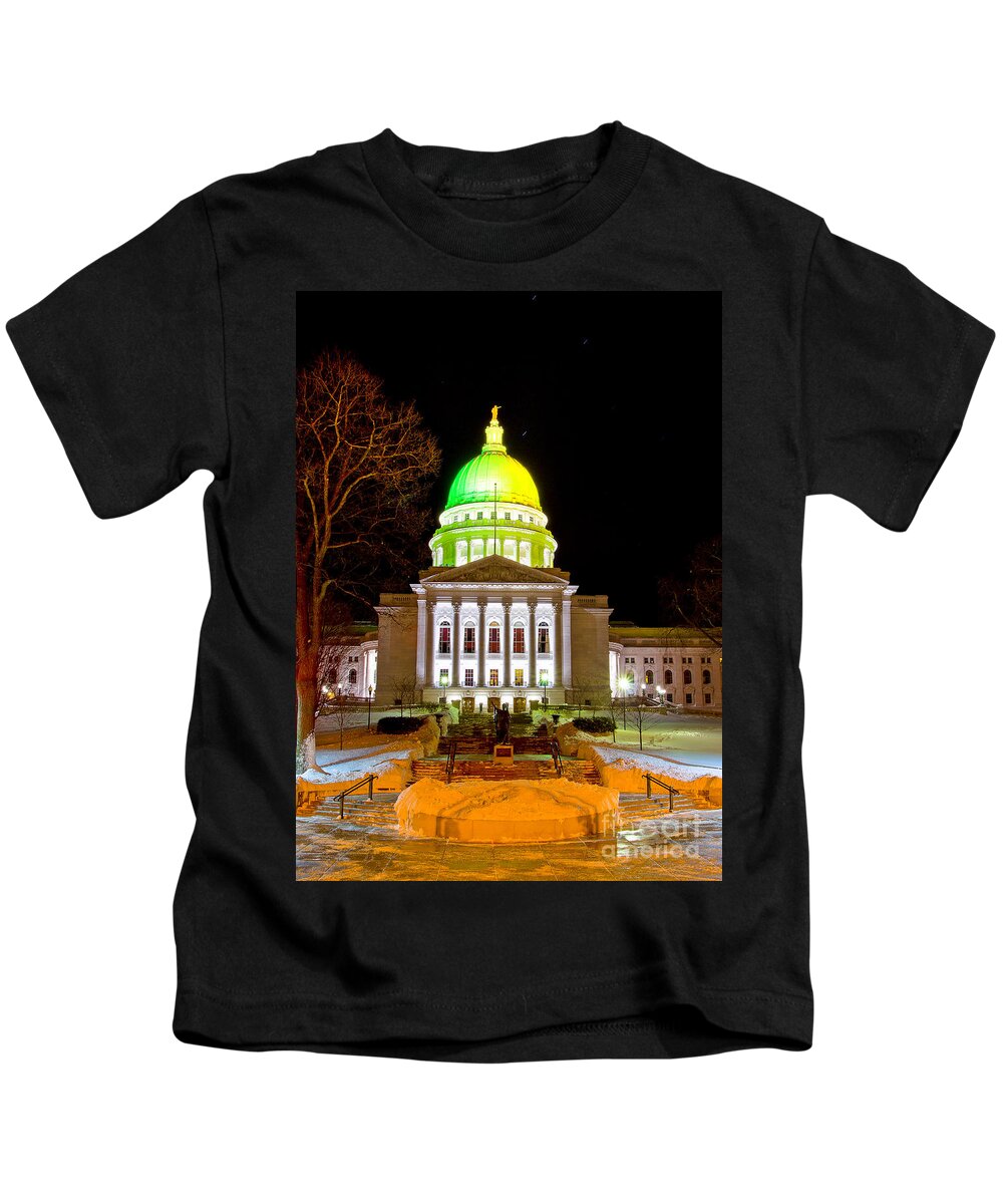 Capitol Kids T-Shirt featuring the photograph Capitol Madison Packers Colors by Steven Ralser
