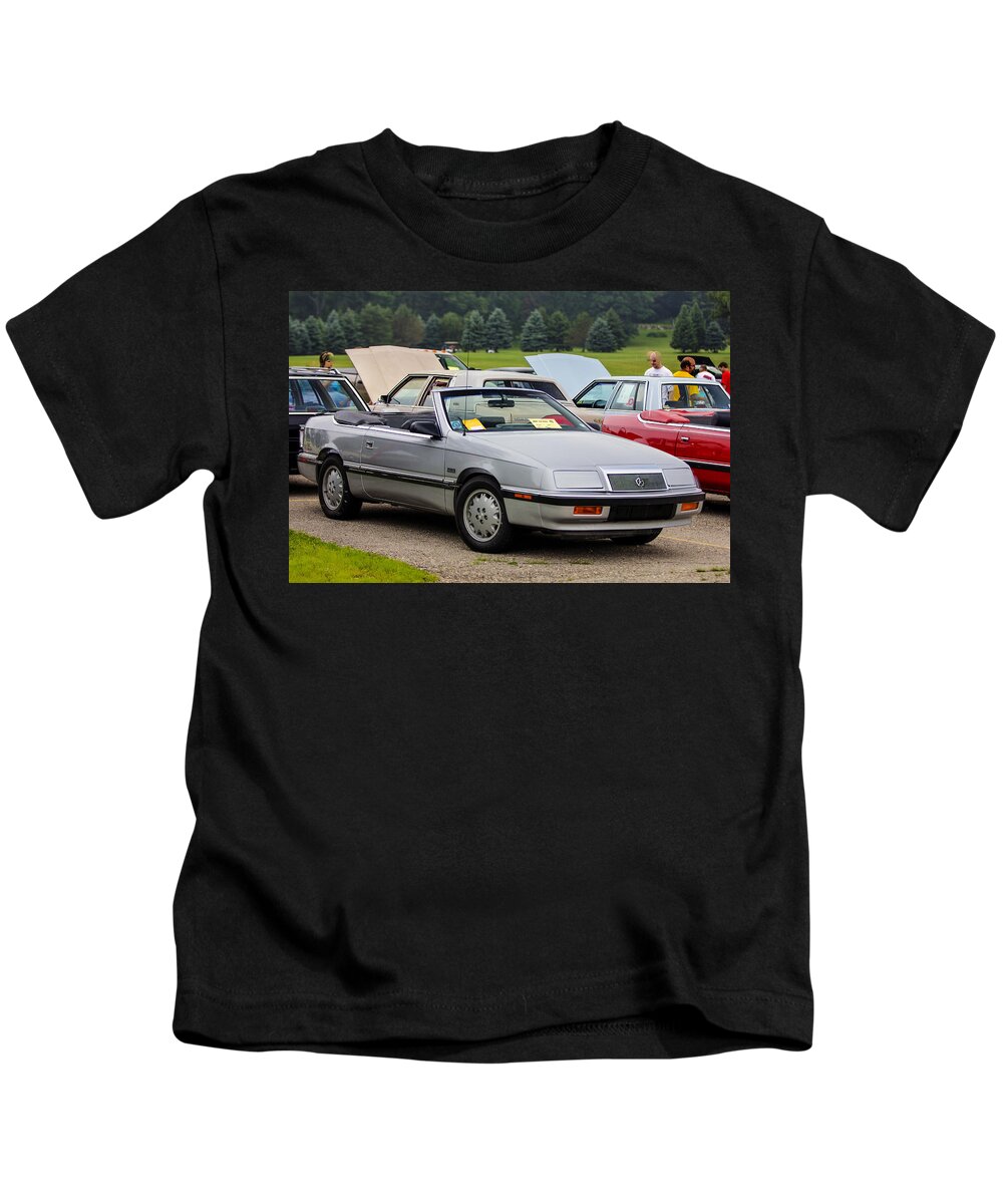 Chrysler Lebaron Convertible Kids T-Shirt featuring the photograph Car Show 056 by Josh Bryant