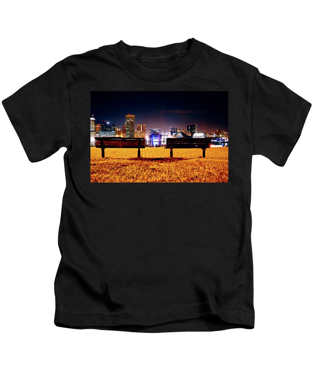 City Kids T-Shirt featuring the photograph Charm City View by La Dolce Vita