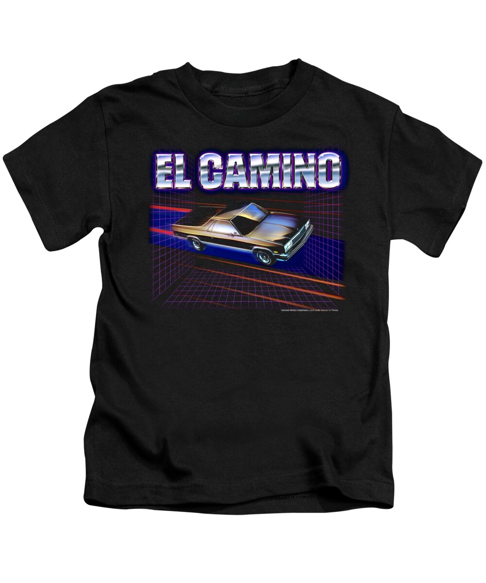  Kids T-Shirt featuring the digital art Chevrolet - El Camino 85 by Brand A