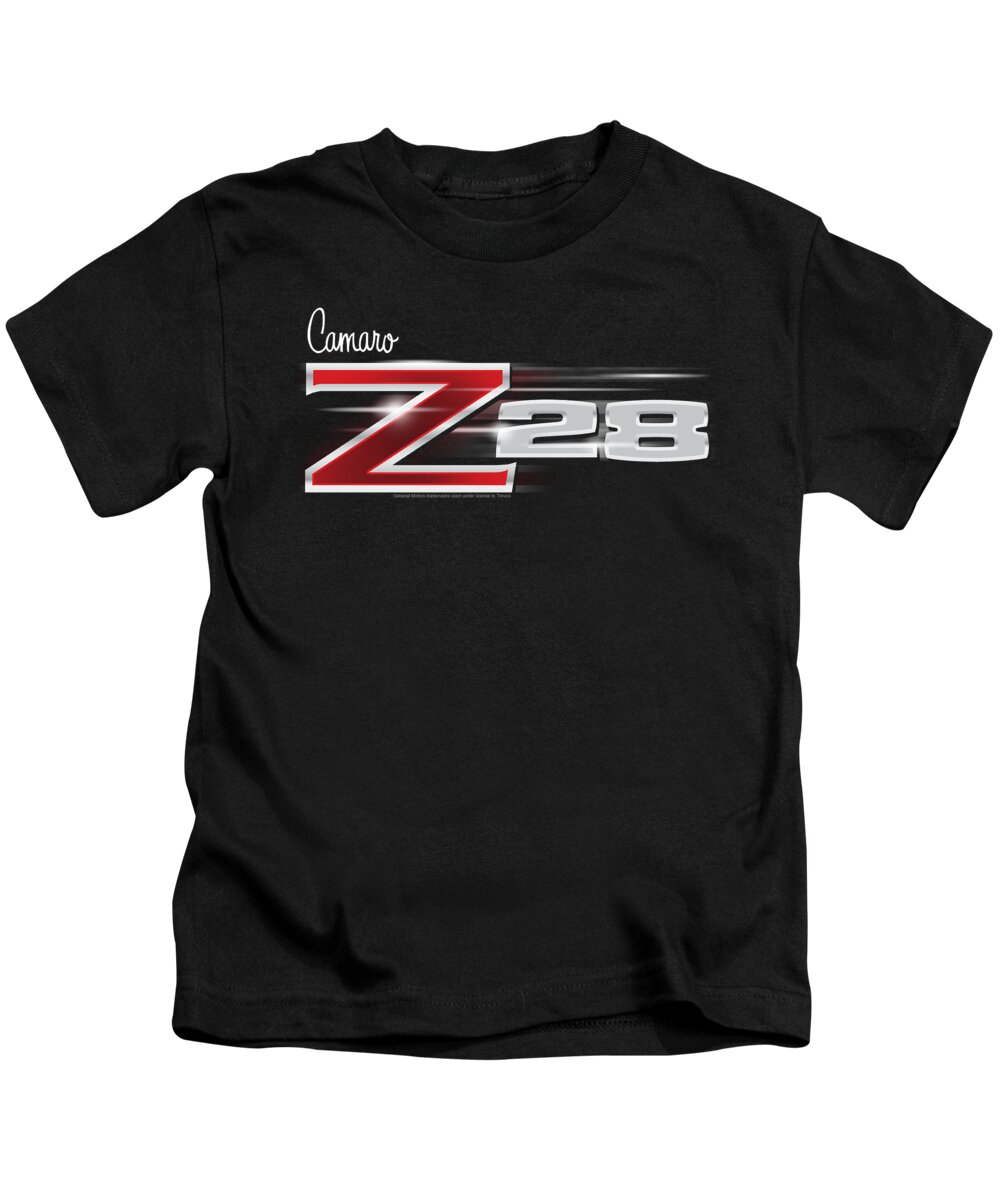  Kids T-Shirt featuring the digital art Chevrolet - Z28 Logo by Brand A