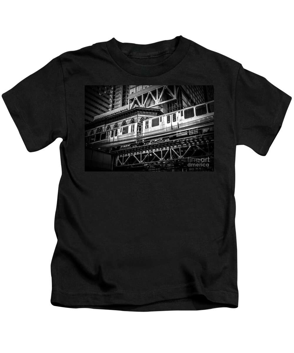 America Kids T-Shirt featuring the photograph Chicago Elevated by Paul Velgos