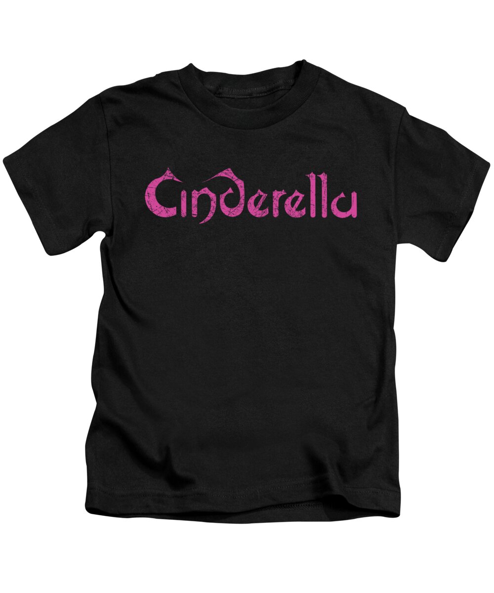  Kids T-Shirt featuring the digital art Cinderella - Logo Rough by Brand A