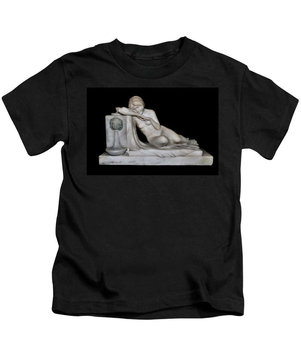 Marble Nude Kids T-Shirt featuring the photograph Classic Beauty by Andrea Kollo