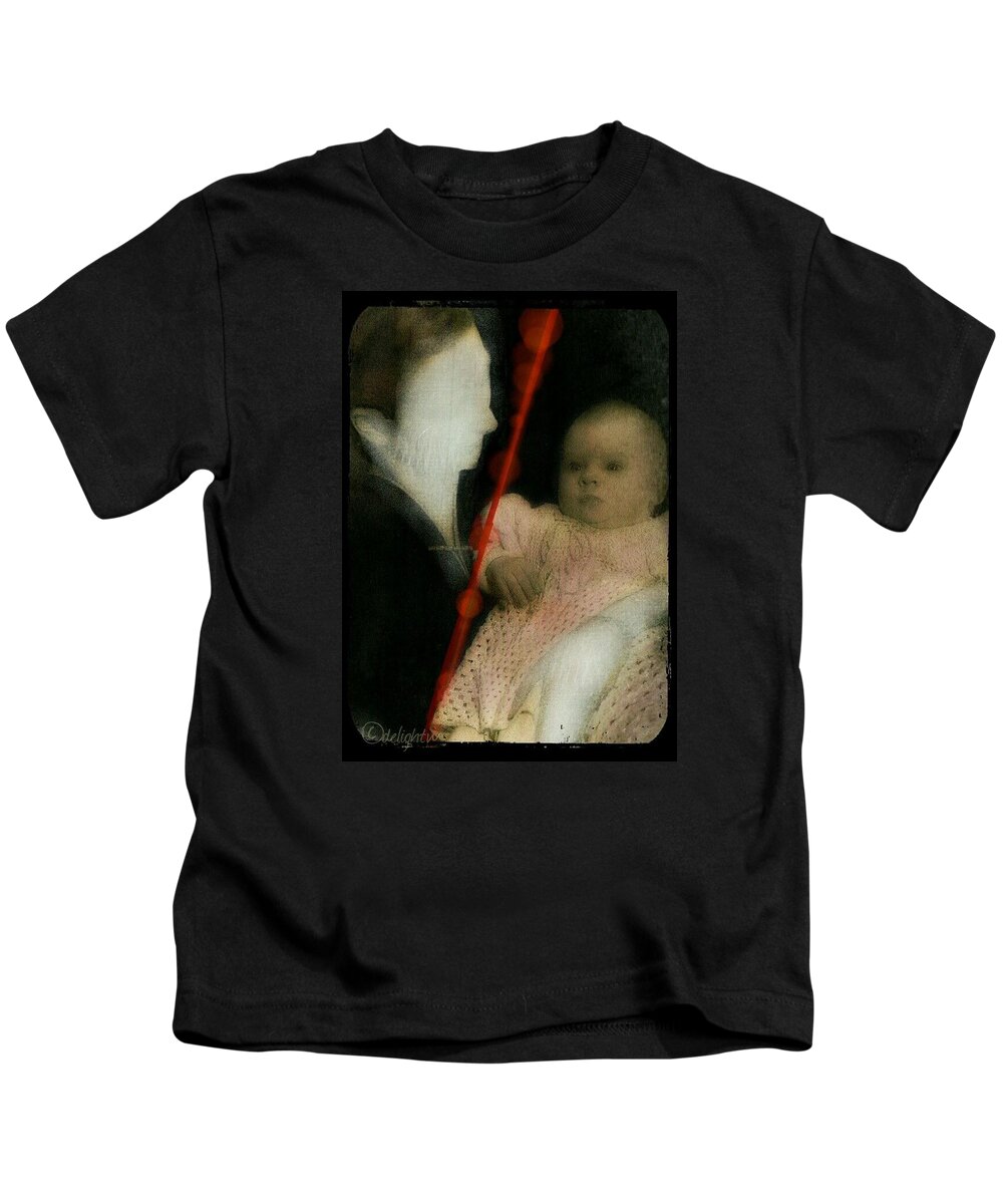 Mother And Child Kids T-Shirt featuring the digital art Cleft by Delight Worthyn