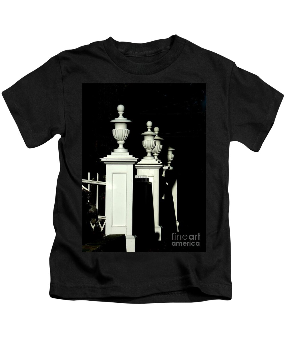 Marcia Lee Jones Kids T-Shirt featuring the photograph Colonial Fence by Marcia Lee Jones
