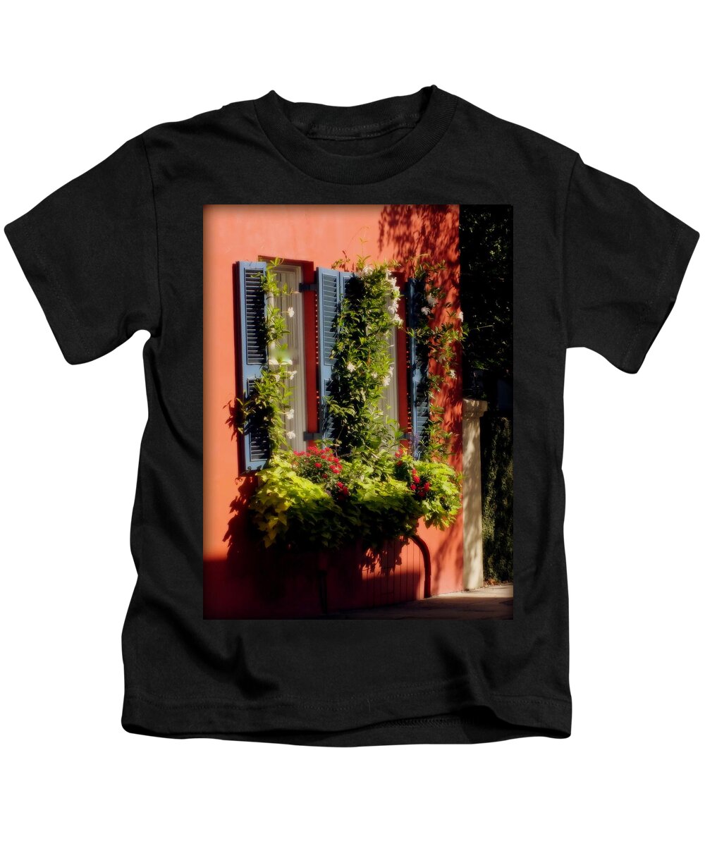 Charleston Kids T-Shirt featuring the photograph Come To My Window by Karen Wiles