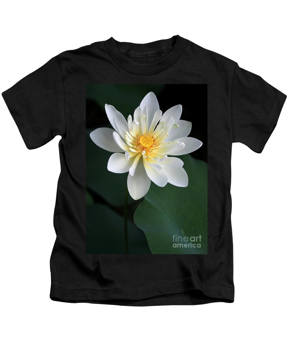Lotus Kids T-Shirt featuring the photograph Confidence by Sabrina L Ryan