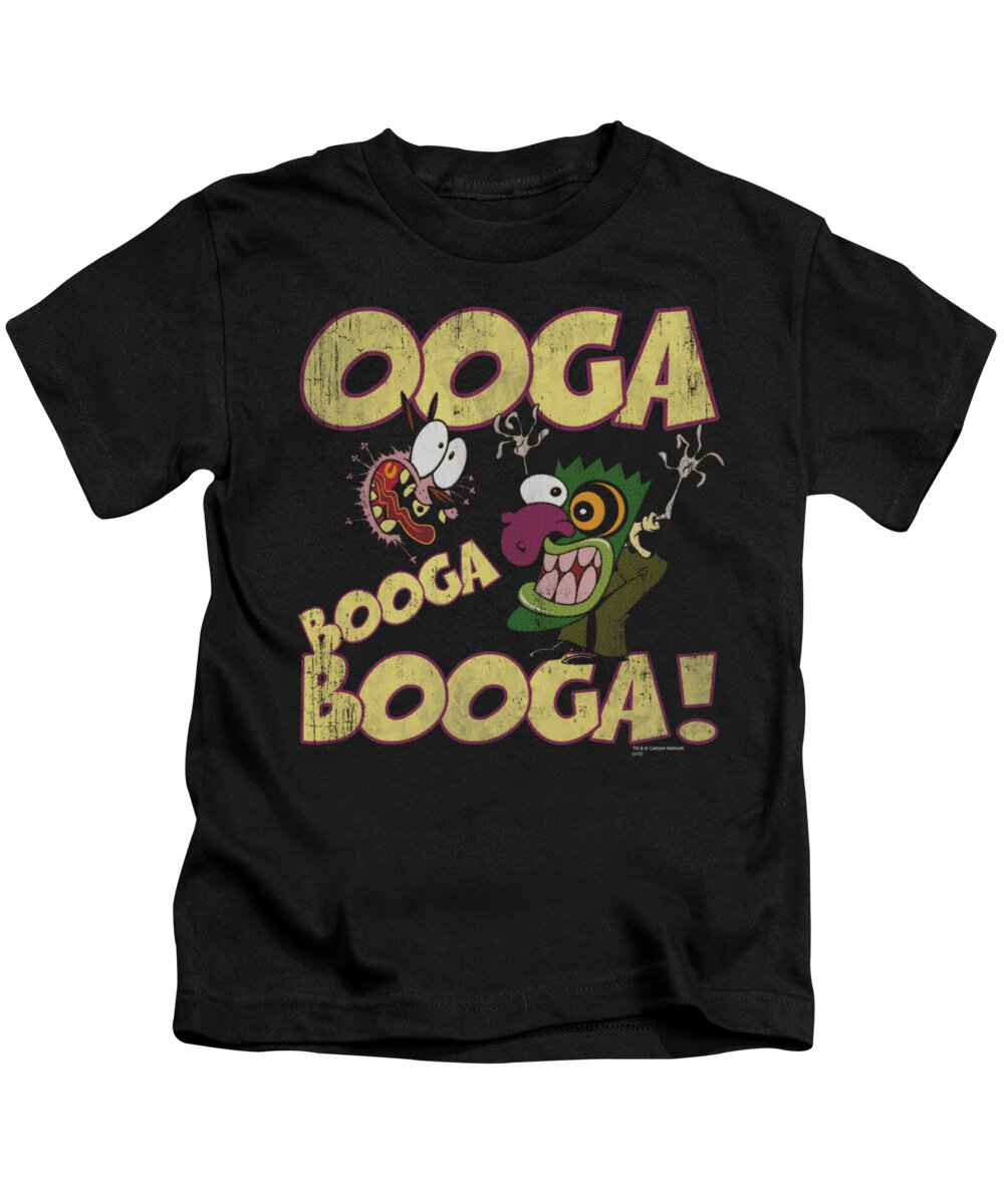 Courage The Cowardly Dog Kids T-Shirt featuring the digital art Courage - Ooga Booga Booga by Brand A
