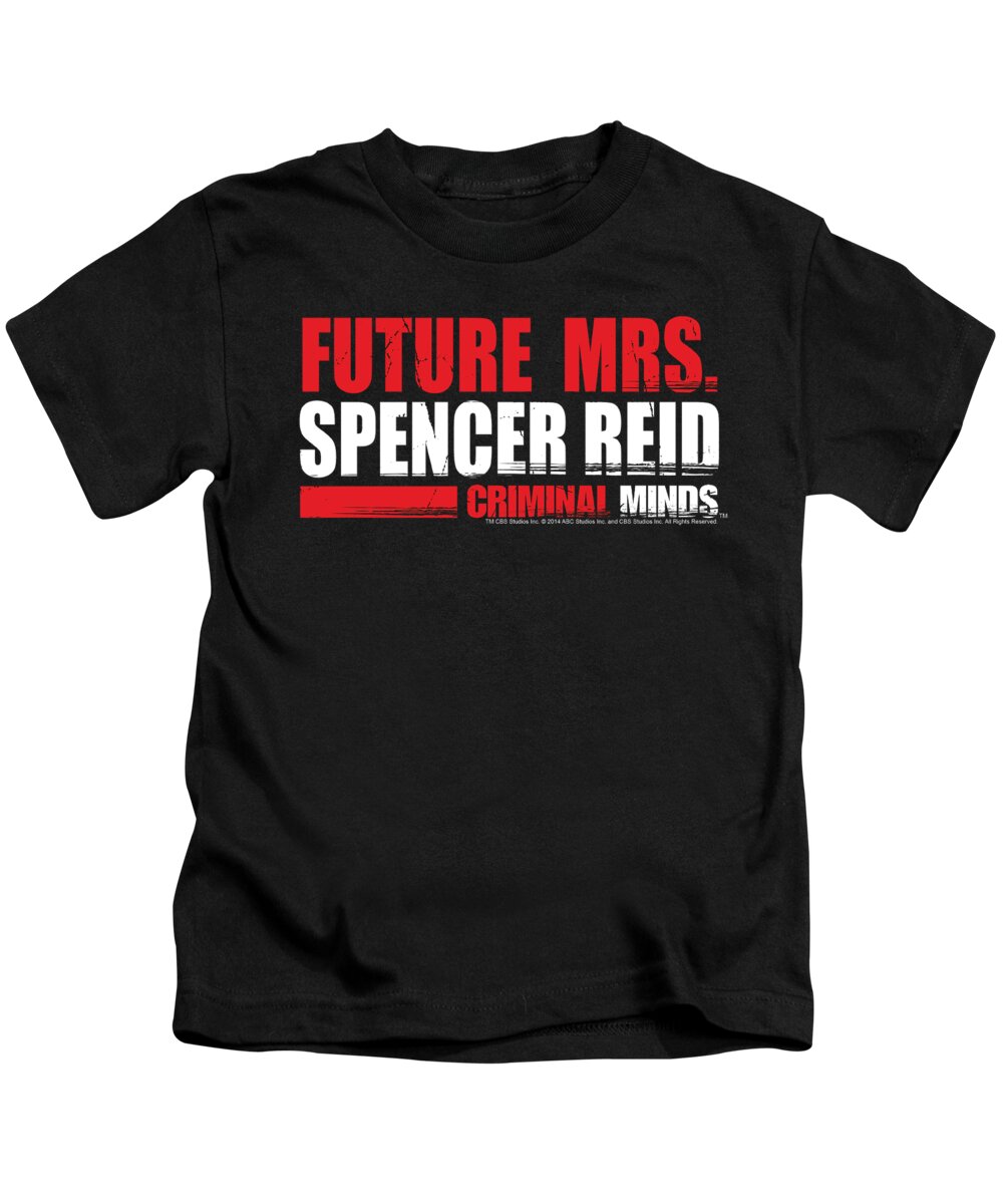  Kids T-Shirt featuring the digital art Criminal Minds - Future Bride by Brand A
