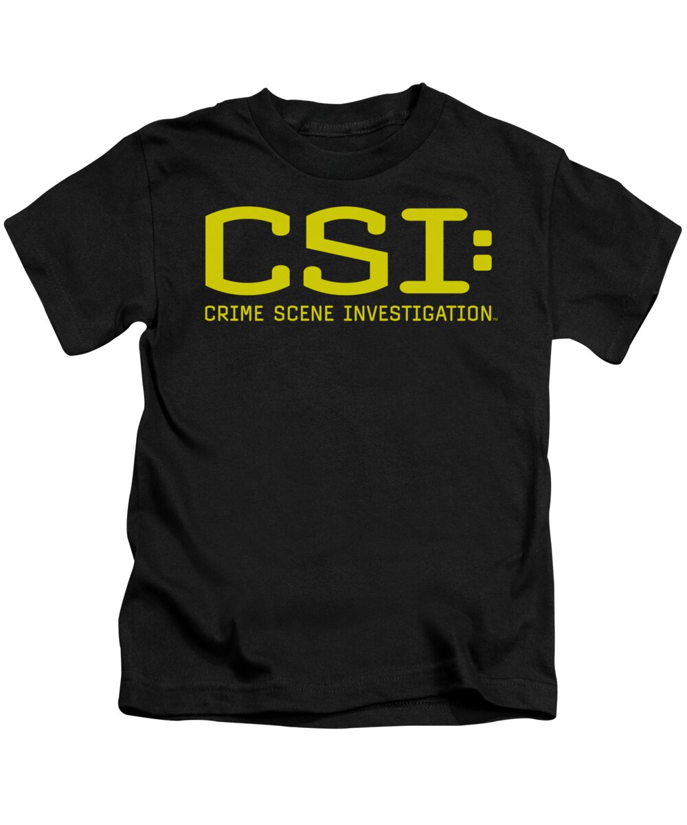 CSI Kids T-Shirt featuring the digital art Csi - Logo by Brand A