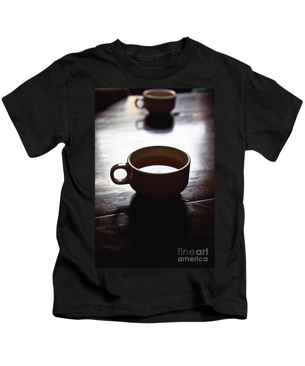 Art Kids T-Shirt featuring the photograph Cup Of Joe by Jo Ann Tomaselli
