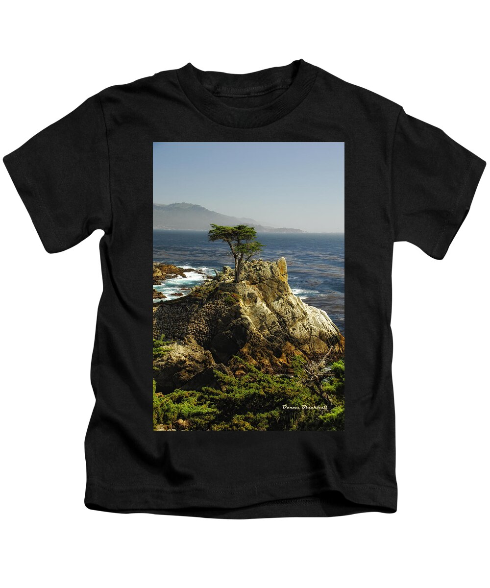 Cypress Tree Kids T-Shirt featuring the photograph Cypress by Donna Blackhall