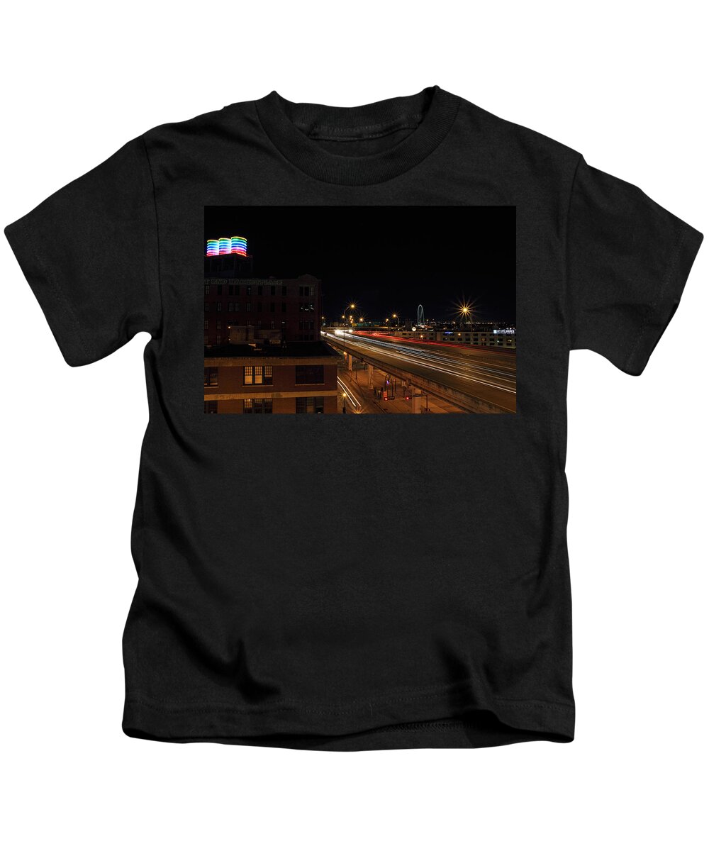 Dallas Texas Kids T-Shirt featuring the photograph Dallas West End by Jonathan Davison