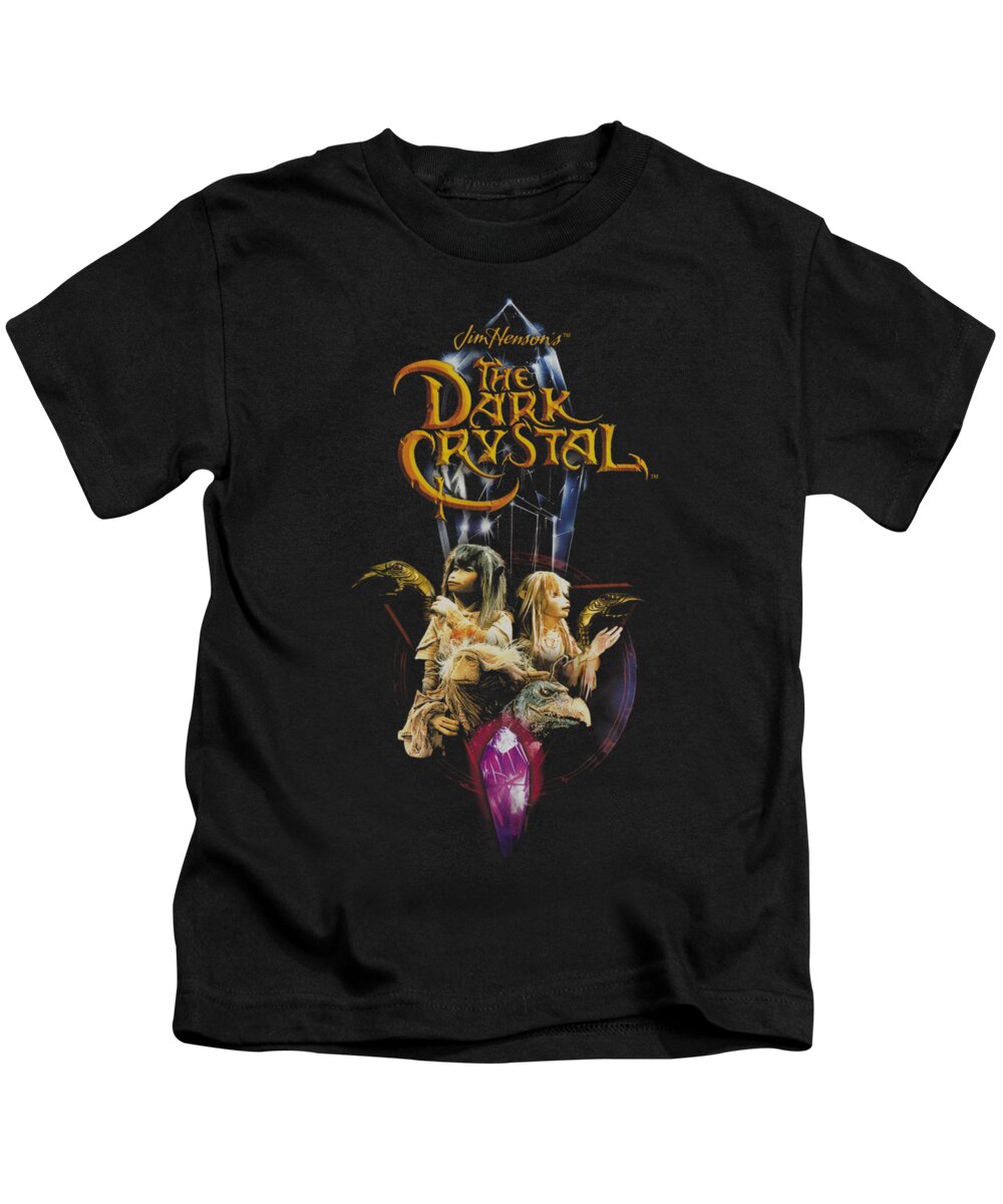 Dark Crystal Kids T-Shirt featuring the digital art Dark Crystal - Crystal Quest by Brand A