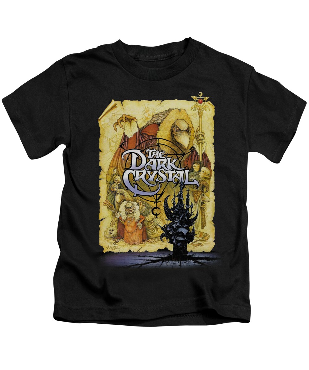 Dark Crystal Kids T-Shirt featuring the digital art Dark Crystal - Poster by Brand A