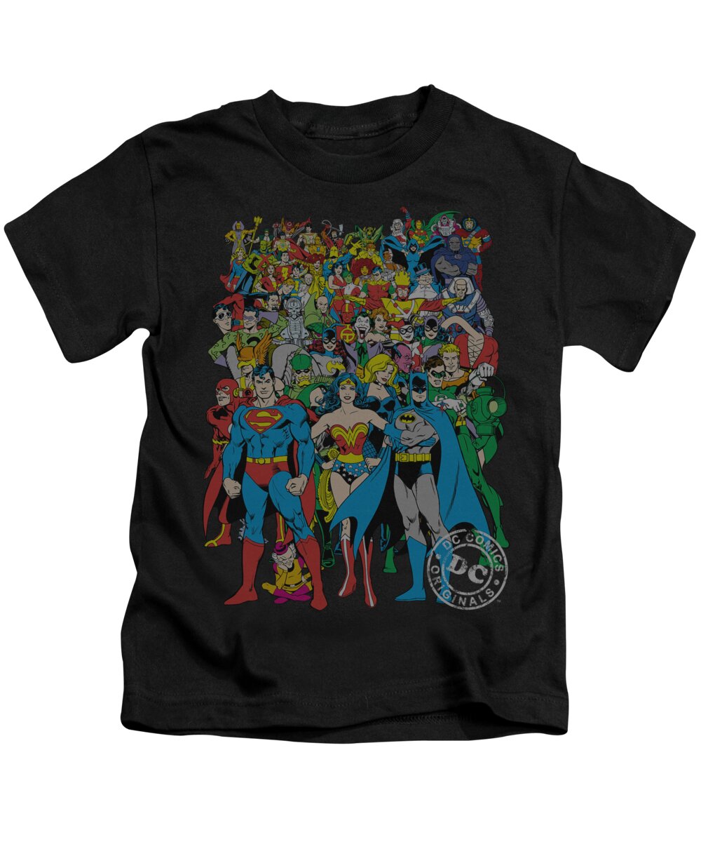  Kids T-Shirt featuring the digital art Dc - Original Universe by Brand A