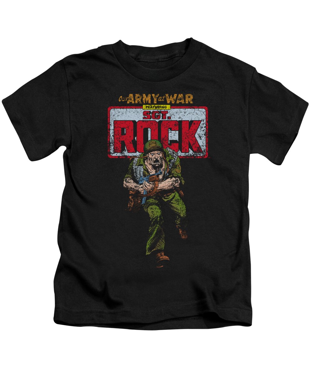 Dc Comics Kids T-Shirt featuring the digital art Dc - Sgt Rock by Brand A