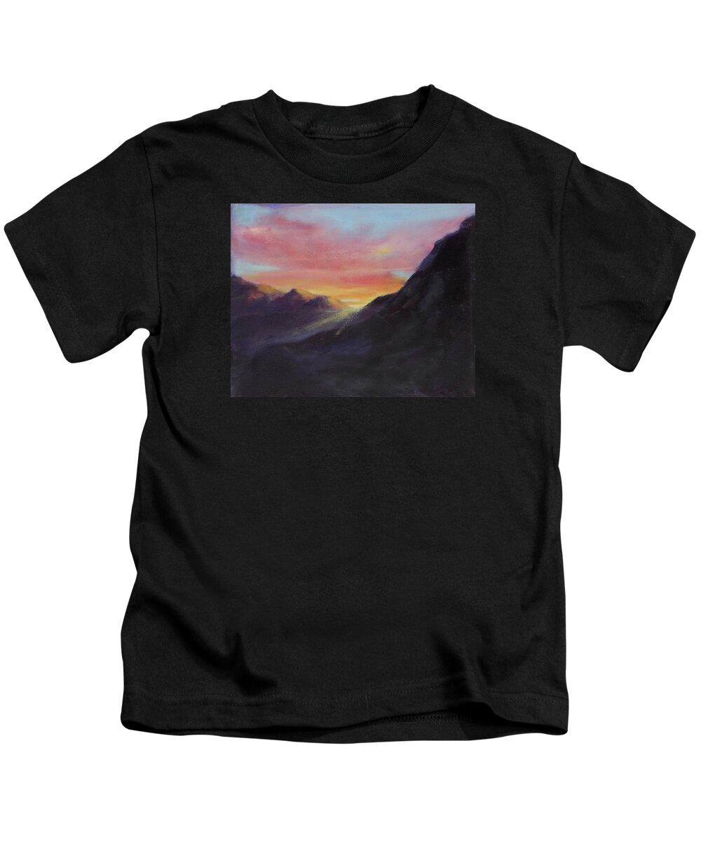 D￿r Kids T-Shirt featuring the painting Easter Sunrise by Maria Hunt