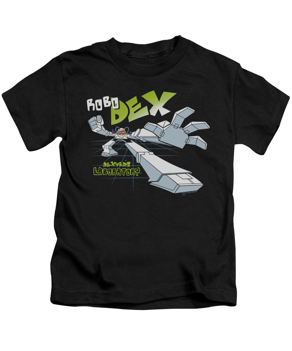 Dexter's Lab Kids T-Shirt featuring the digital art Dexter's Laboratory - Robo Dex by Brand A