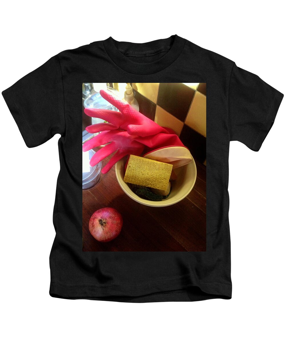 Domesticity Kids T-Shirt featuring the photograph Domesticity by Gia Marie Houck