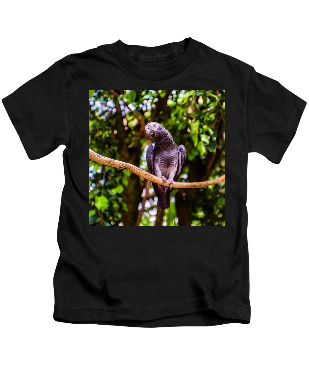 Beautiful Kids T-Shirt featuring the photograph Don't Give Me The Bird! by Aleck Cartwright