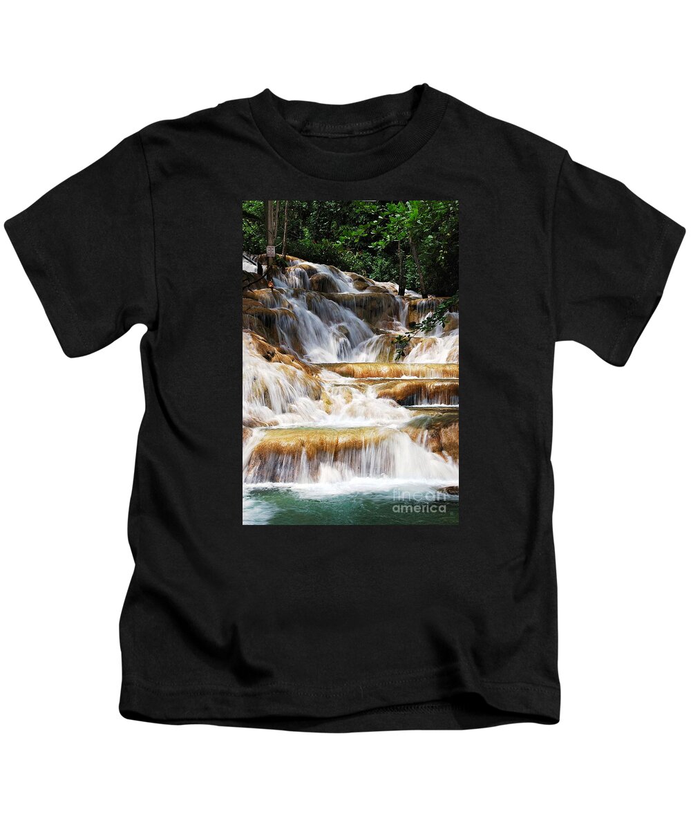 Waterfall Kids T-Shirt featuring the photograph Dunn Falls by Hannes Cmarits