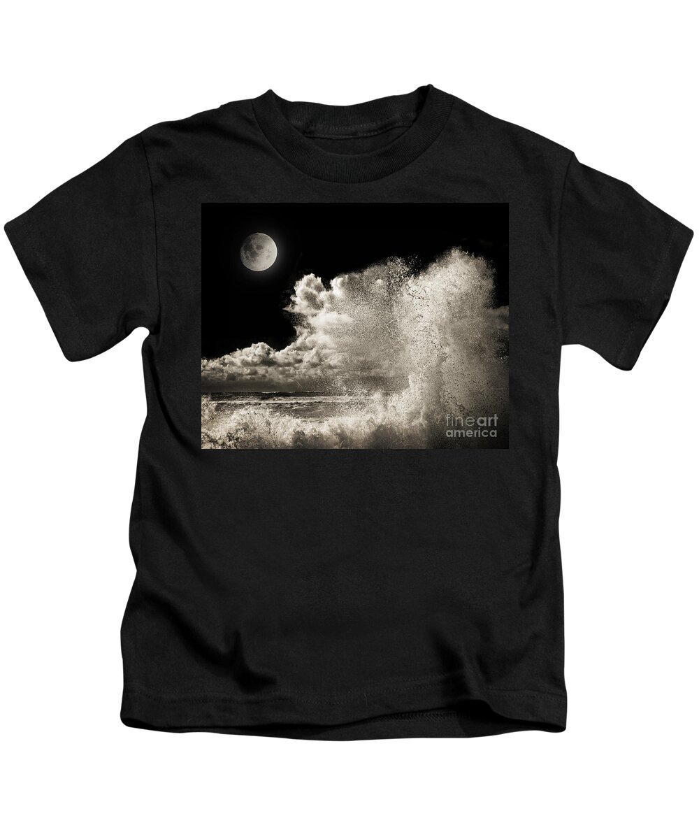Full Kids T-Shirt featuring the photograph Elements of Power by Edmund Nagele FRPS