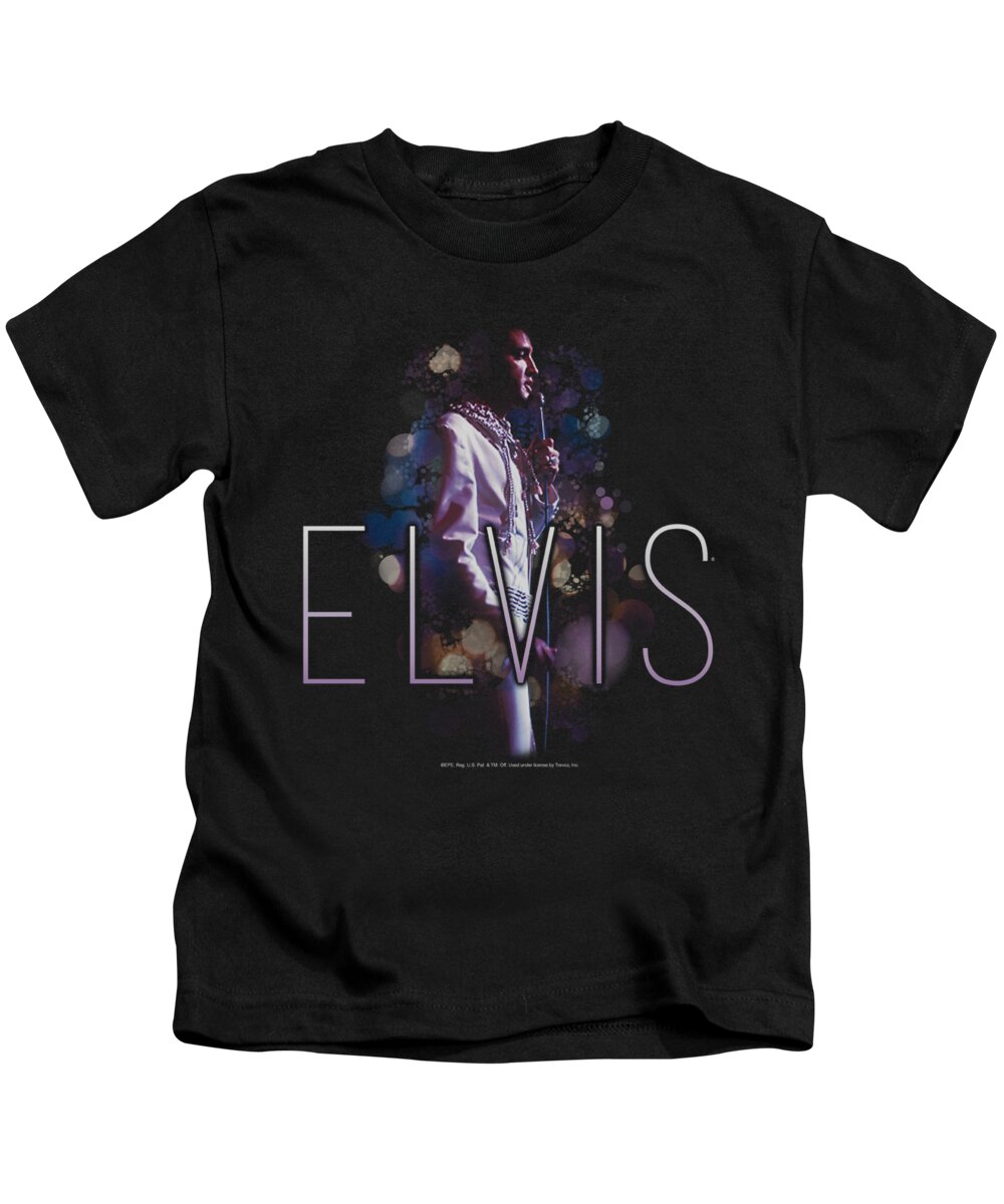 Elvis Kids T-Shirt featuring the digital art Elvis - Dream State by Brand A