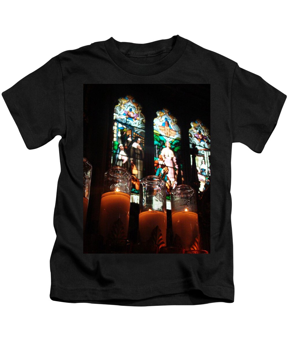 Notre Dame Kids T-Shirt featuring the photograph Faith by Zinvolle Art