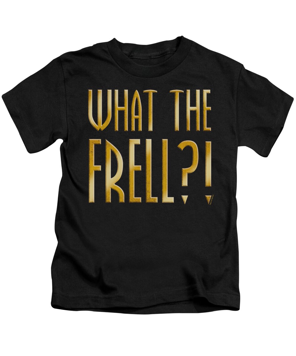 Farscape Kids T-Shirt featuring the digital art Farscape - What The Frell by Brand A