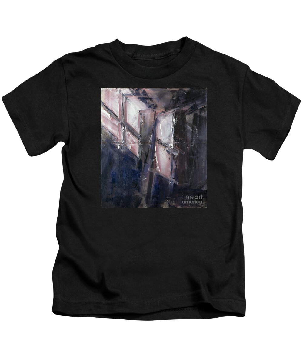 Oils Kids T-Shirt featuring the painting Fear of Fear by Ritchard Rodriguez