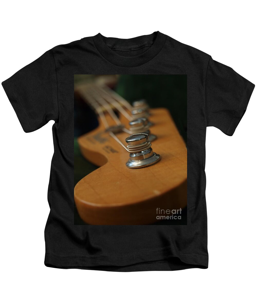Fender Kids T-Shirt featuring the photograph Fender Bass Guitar - 3 by Vivian Martin