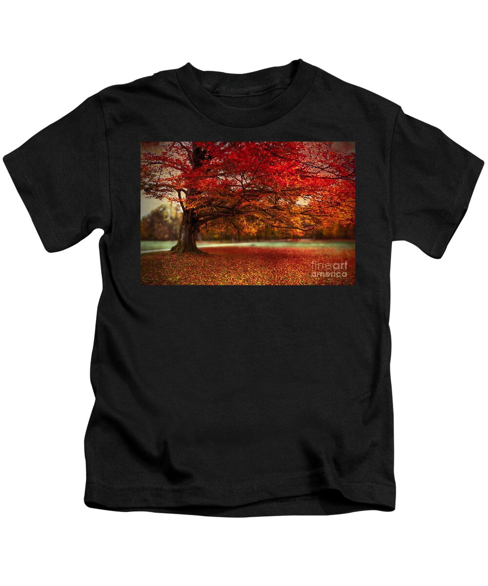 Autumn Kids T-Shirt featuring the photograph Finest Fall by Hannes Cmarits
