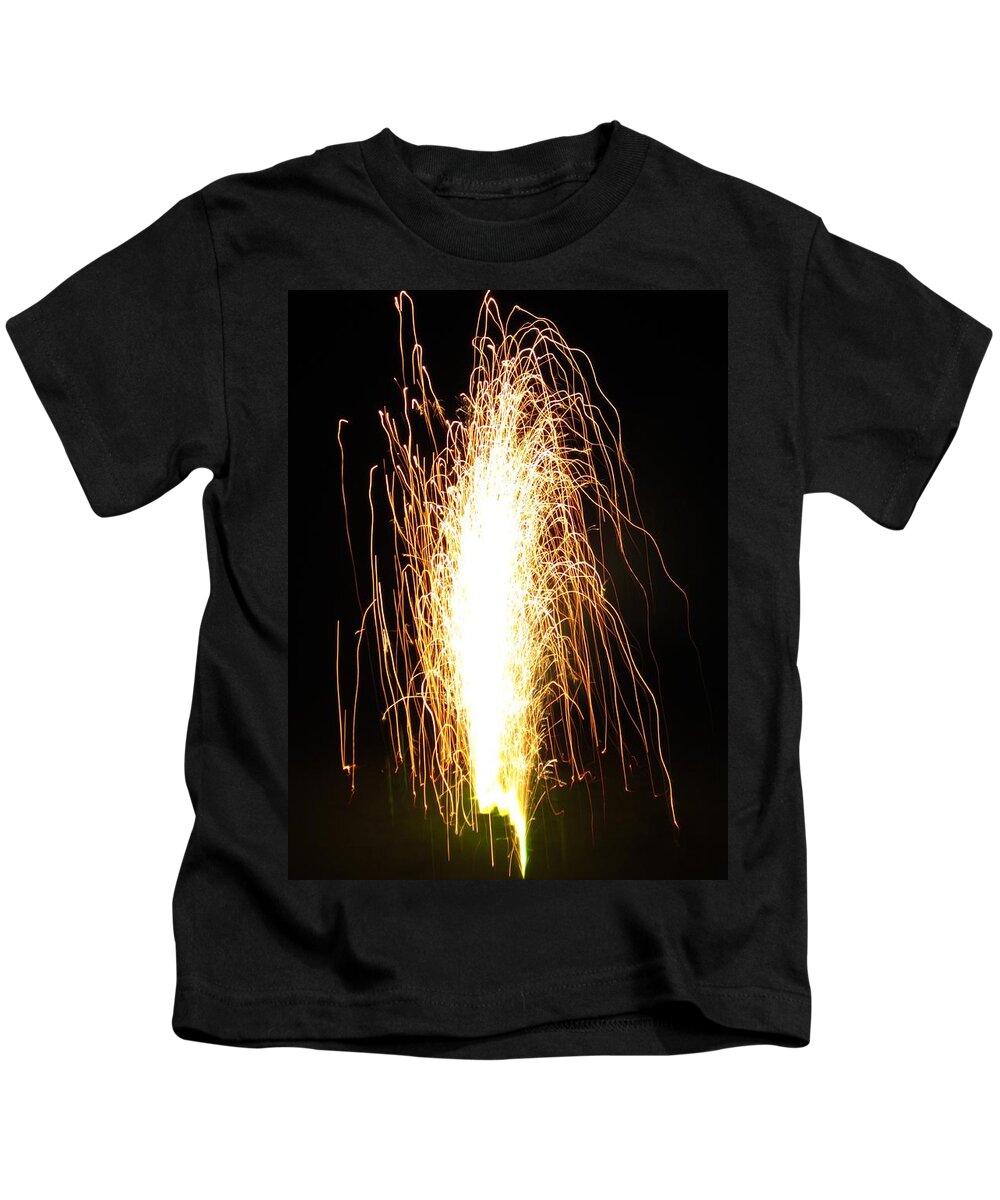 Fireworks Kids T-Shirt featuring the photograph Fireworks series no.2 by Ingrid Van Amsterdam
