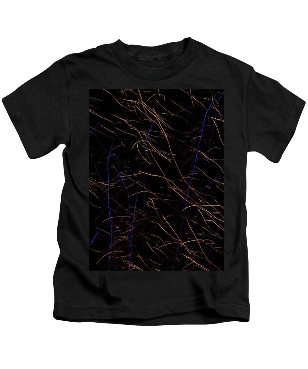 Fireworks Kids T-Shirt featuring the photograph Fireworks series no.4 by Ingrid Van Amsterdam