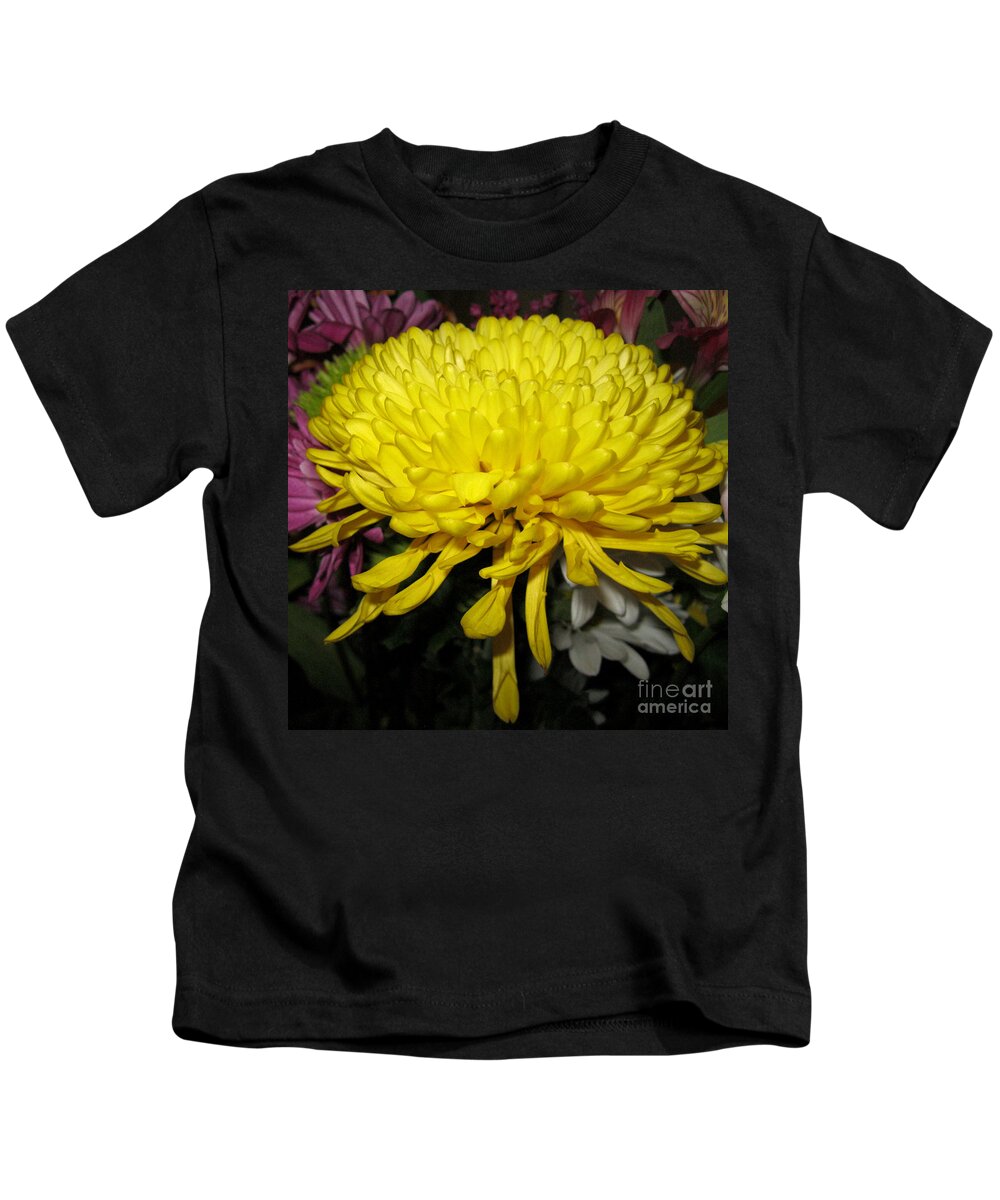 Flower Kids T-Shirt featuring the photograph Yellow Queen. Beautiful Flowers Collection for Home by Oksana Semenchenko
