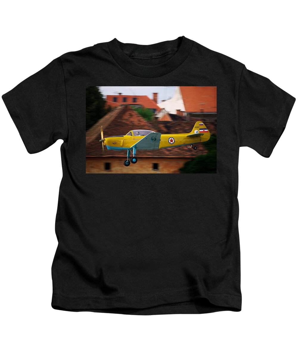 Fly Kids T-Shirt featuring the photograph Flying low by Ivan Slosar