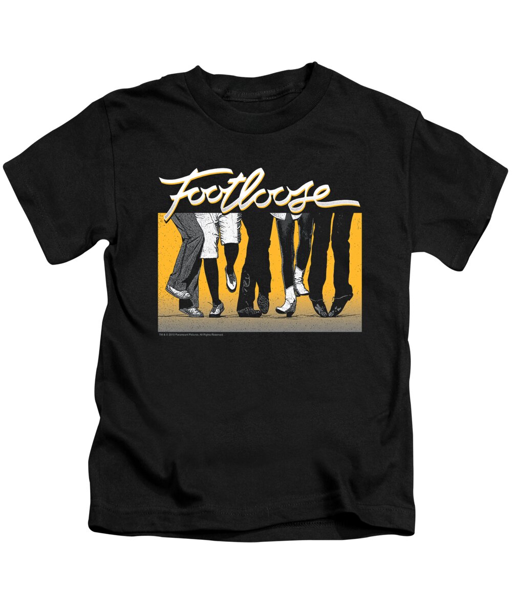  Kids T-Shirt featuring the digital art Footloose - Dance Party by Brand A