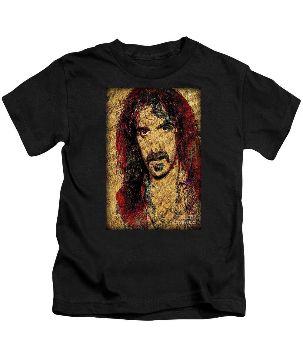 Frank Zappa Kids T-Shirt featuring the photograph Frank Zappa by Gary Keesler