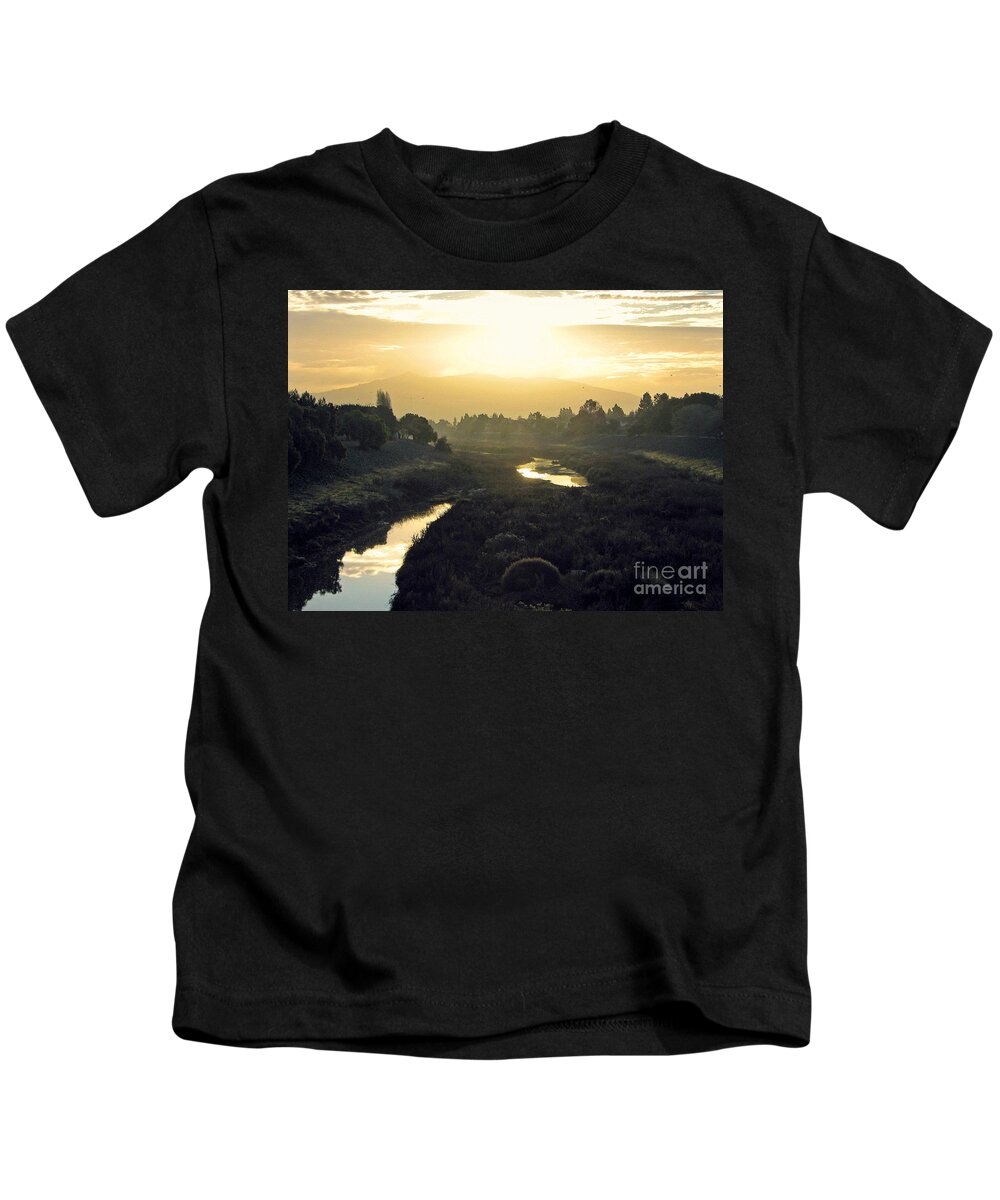 Landscape Kids T-Shirt featuring the photograph Fremont Dawn by Ellen Cotton